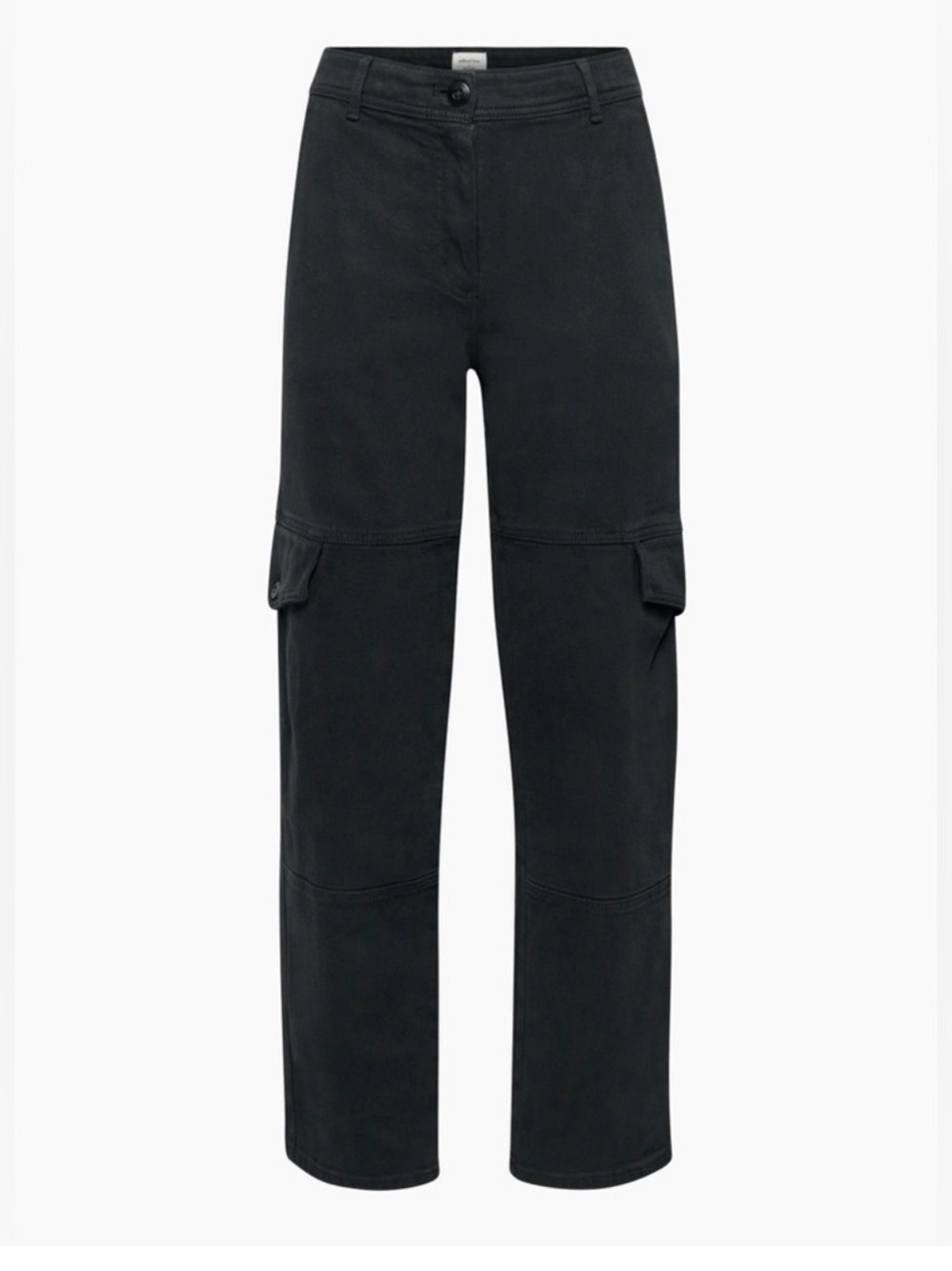Aritzia Wilfred Black Cargo Wide-Leg Pants